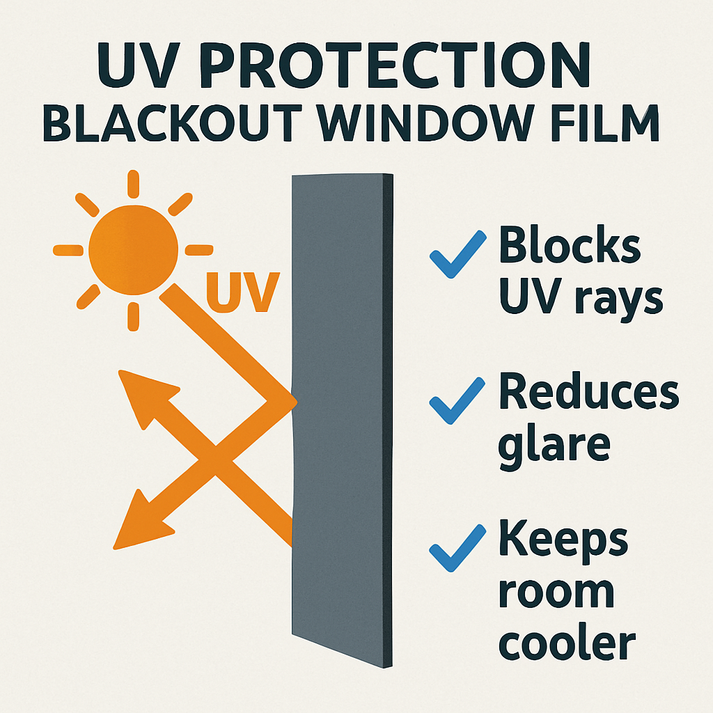 UV protection features of blackout window film