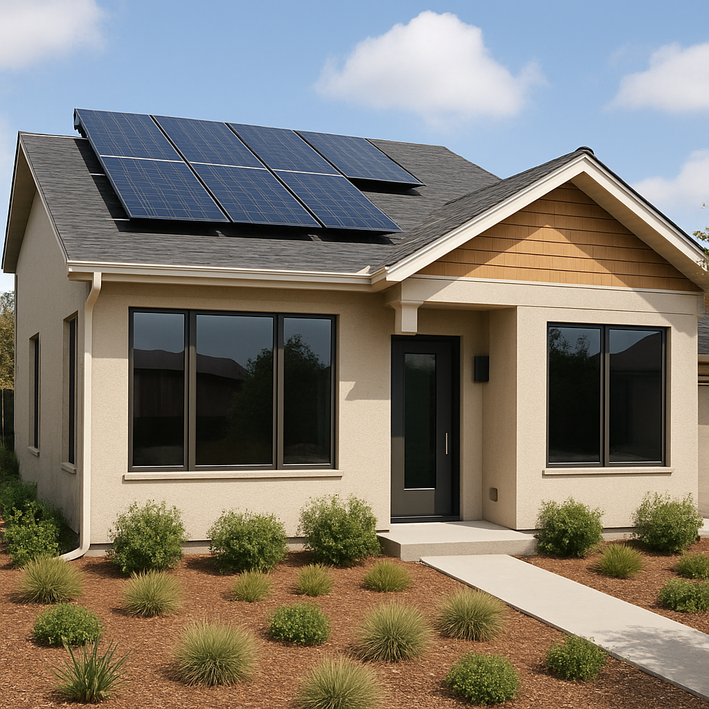 Energy-efficient home with window films