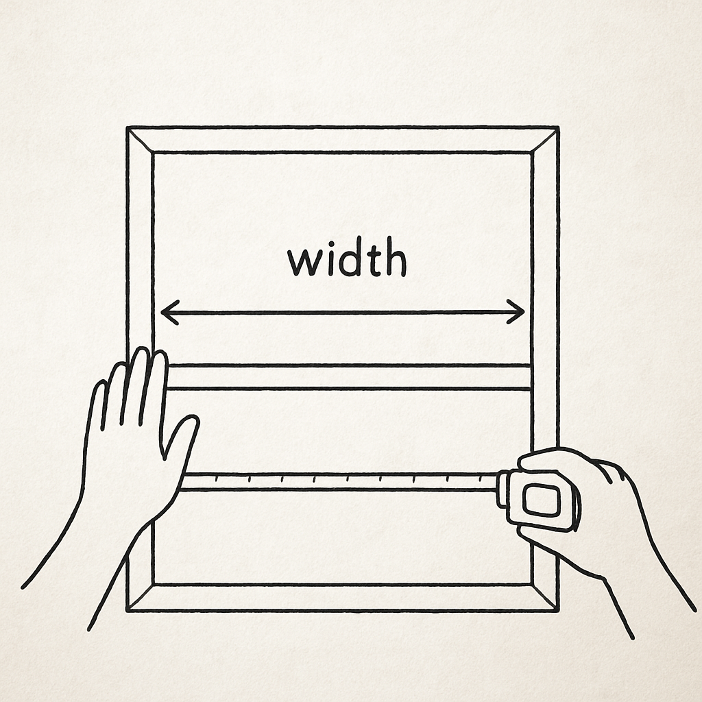 Measuring window width
